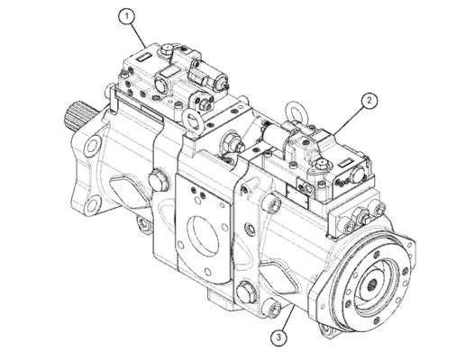 TQ 330 GC खुदाई मशीन मुख्य हाइड्रोलिक पंप 5511122 5511136 5511121 K7V160