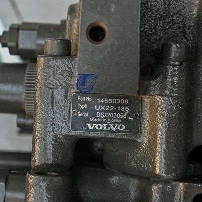 EC135B EC140B खुदाई मशीन हाइड्रोलिक वाल्व, VOE14550306 वोल्वो खुदाई मशीन स्पेयर पार्ट्स