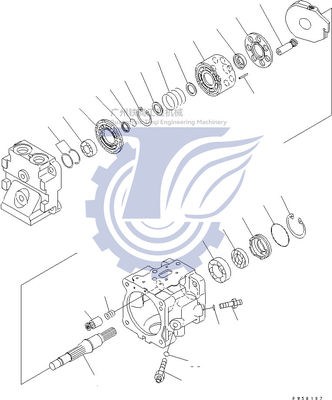 708-1T-00440 708-1T-00421 708-1T-01420 708-1T-04410 Komatsu D155AX-5 हाइड्रोलिक फन पिस्टन पंप के लिए
