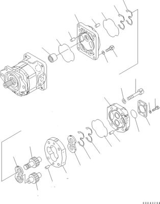 705-52-30A00 705-14-32731 Komatsu बुलडोजर के लिए D155A-6 D155AX-6 हाइड्रोलिक पंप पिस्टन पंप