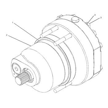 228-3238 20R6810 CAT 374D 374F खुदाई मशीन के लिए हाइड्रोलिक ट्रैवल मोटर