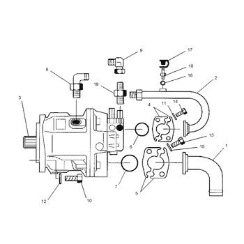 1342947 134-2947 CA1342947 10R0857 For TQCAT TH103 Telehandler Hydraulic Main Pump Piston Pump PUMP ASSY PUMP GP-PISTON Aftermarket High quality Original