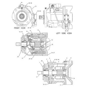 1555109 CA1555109 155-5109 For TQCAT 416C 426C 428C 436C Backhoe Loader Hydraulic Main Pump Piston Pump PUMP ASSY PUMP GP-PISTON Aftermarket High quality Original