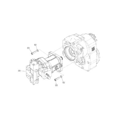 4651466 HITACHI ZX170W-3 ZX190W-3 के लिए यात्रा मोटर यात्रा असेंबली अंतिम ड्राइव ड्राइव जीपी-फाइनल -मोटर के साथ